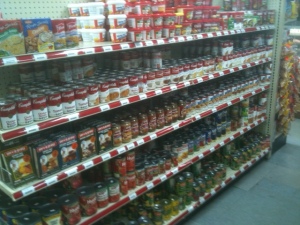 A recent example of a store set by Merchandising Manager Jim Norton